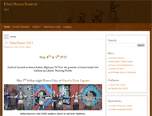 Tablet Screenshot of fiberdancefestival.com